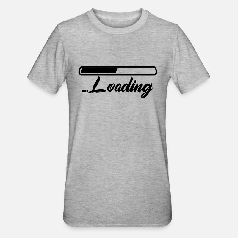 loading - Unisex Polycotton T-Shirt - Grau meliert