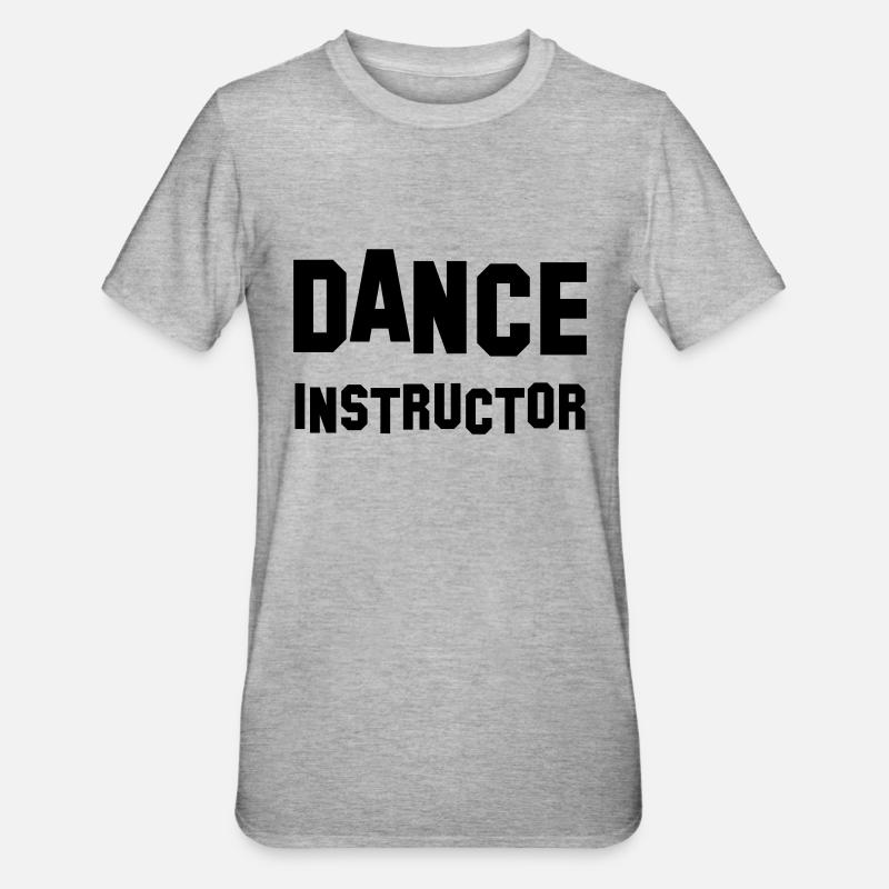 dance instructor - T-shirt polycoton Unisexe - gris chiné