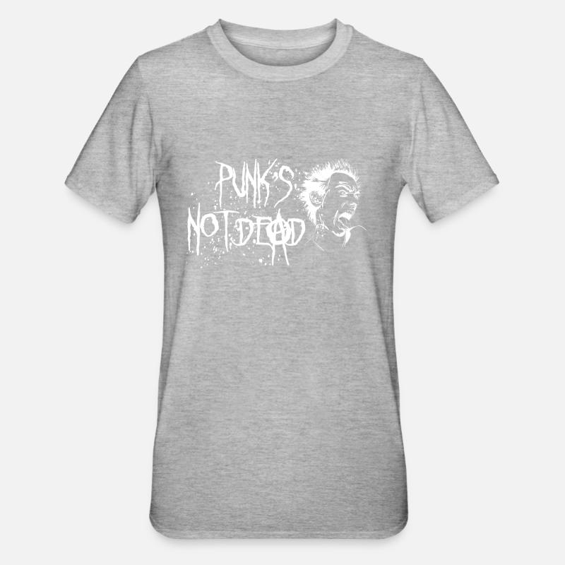Punks not dead - Unisex Polycotton T-Shirt - heather grey