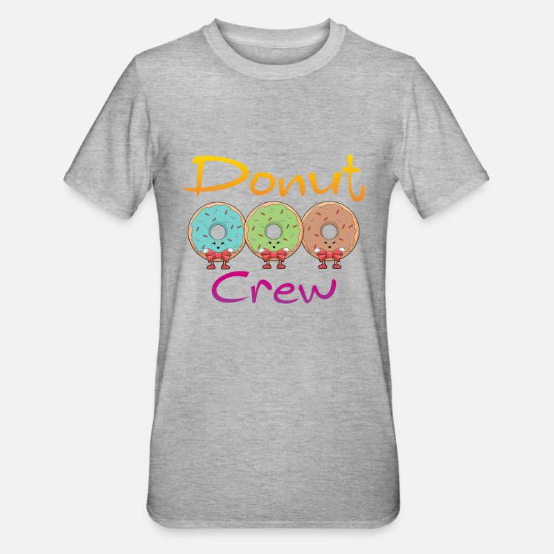 Équipage de beignets - T-shirt polycoton Unisexe - gris chiné
