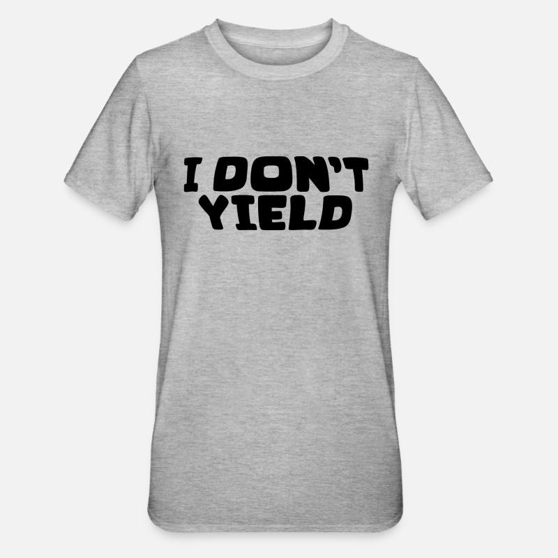 Je ne cède pas - T-shirt polycoton Unisexe - gris chiné