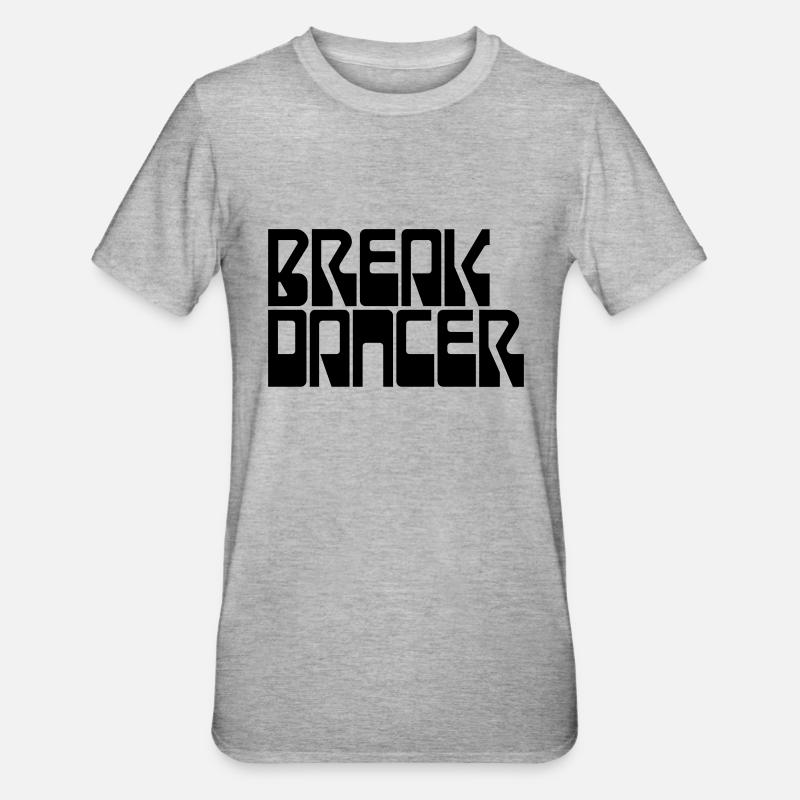Break Dancer - T-shirt polycoton Unisexe - gris chiné