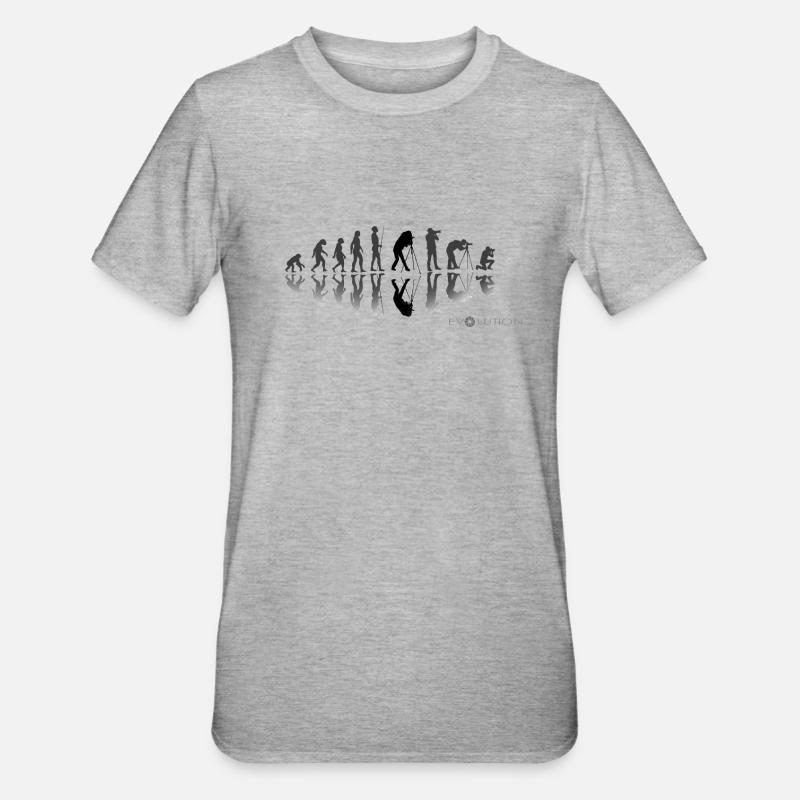 EVOLUTION PHOTOGRAPHE - T-shirt polycoton Unisexe - gris chiné