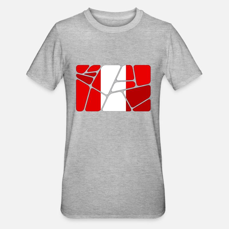 Pérou Pérou - T-shirt polycoton Unisexe - gris chiné