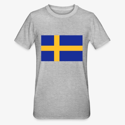 Svenska flaggan - Swedish Flag - Polycotton-T-shirt unisex