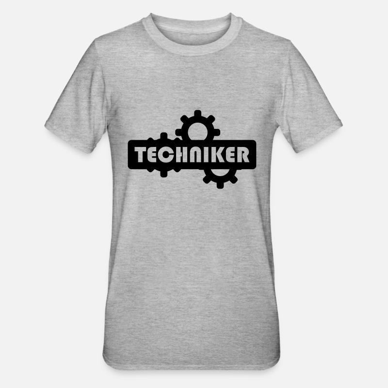 techniker - Unisex Polycotton T-Shirt - Grau meliert