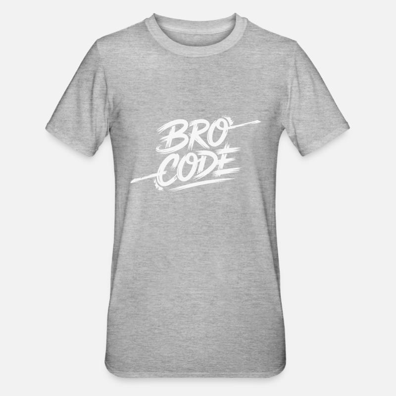 CODE DU FRÈRE - T-shirt polycoton Unisexe - gris chiné