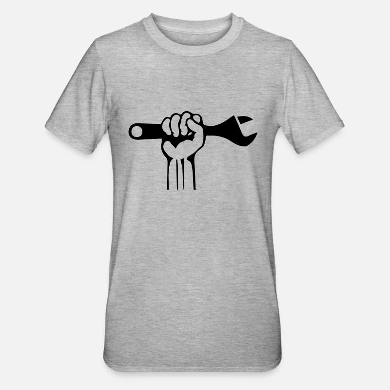Outil à main - T-shirt polycoton Unisexe - gris chiné