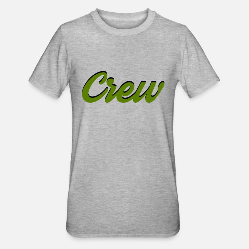 équipage - T-shirt polycoton Unisexe - gris chiné