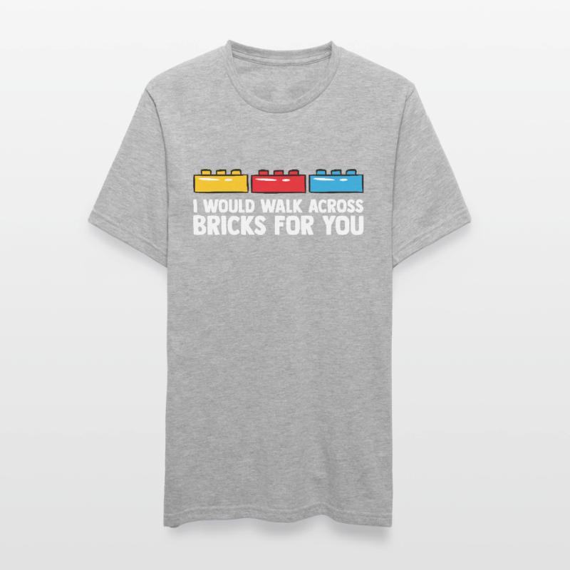 Constructeur de briques Bâtiment en briques Maître constructeur T-shirt polycoton Unisexe