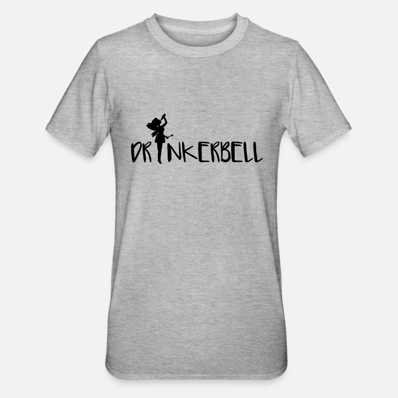 Drinkerbell - T-shirt polycoton Unisexe - gris chiné