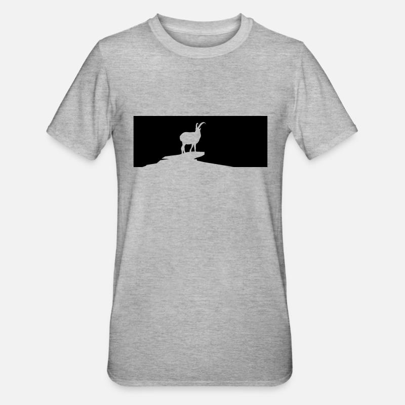 Vuohi - (2) - Unisex polypuuvilla-t-paita - harmaasävyinen