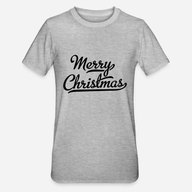 Joyeux Noël - T-shirt polycoton Unisexe - gris chiné