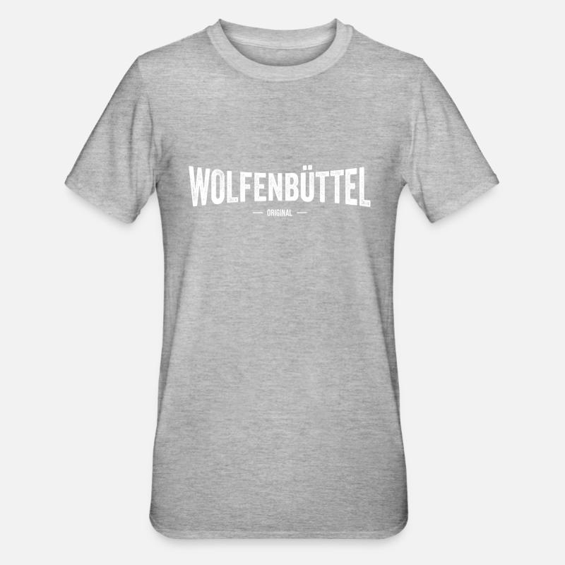 Wolfenbüttel Original - Unisex Polycotton T-Shirt - Grau meliert
