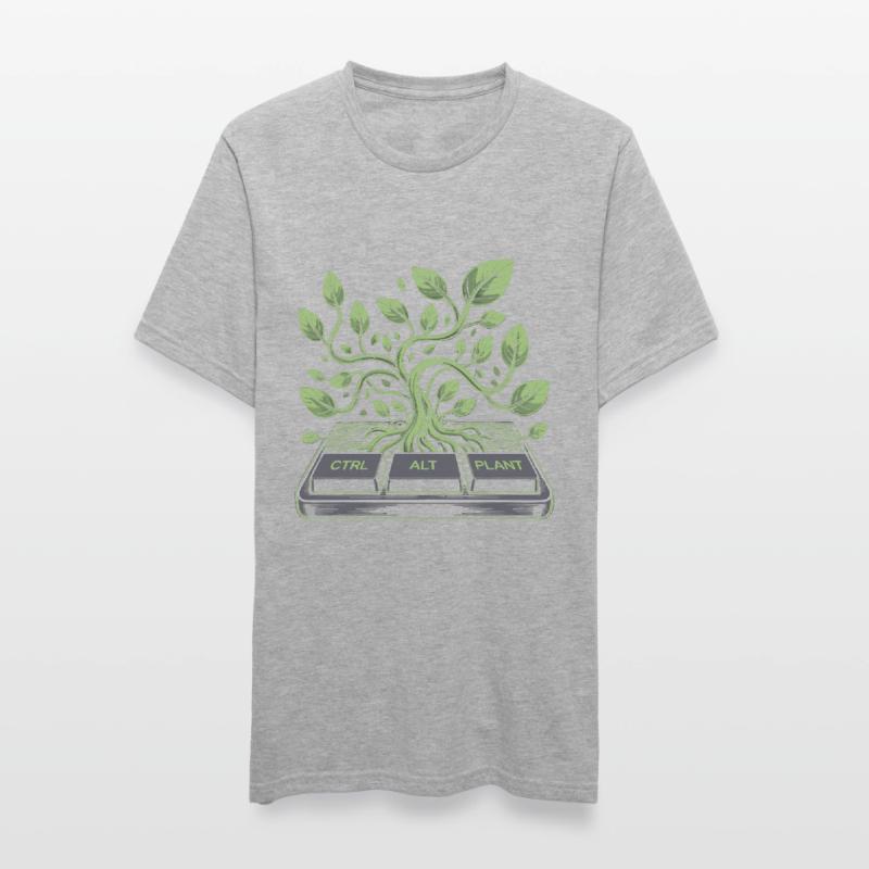 CTRL Alt Plante Jardin Design T-shirt polycoton Unisexe