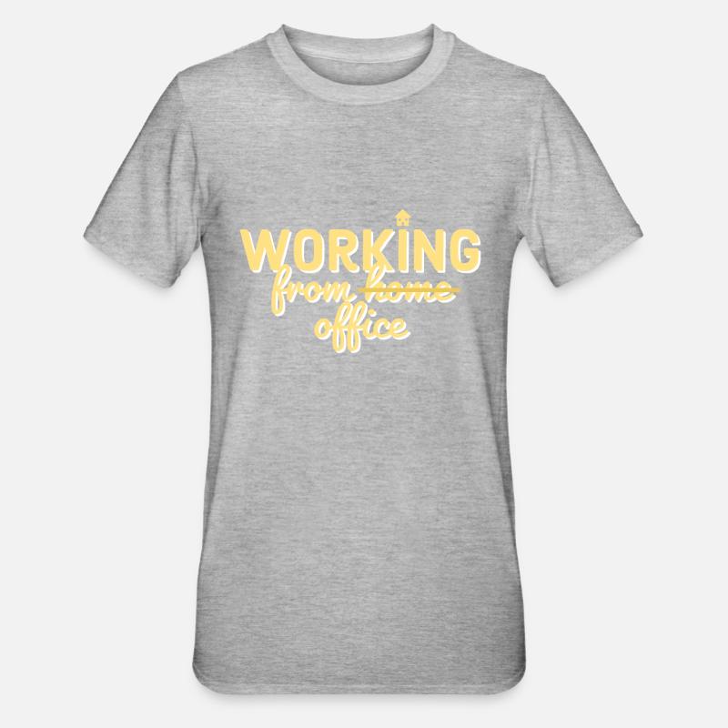 Retour au bureau - T-shirt polycoton Unisexe - gris chiné