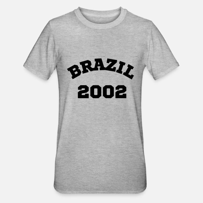 Brésil2002 - T-shirt polycoton Unisexe - gris chiné