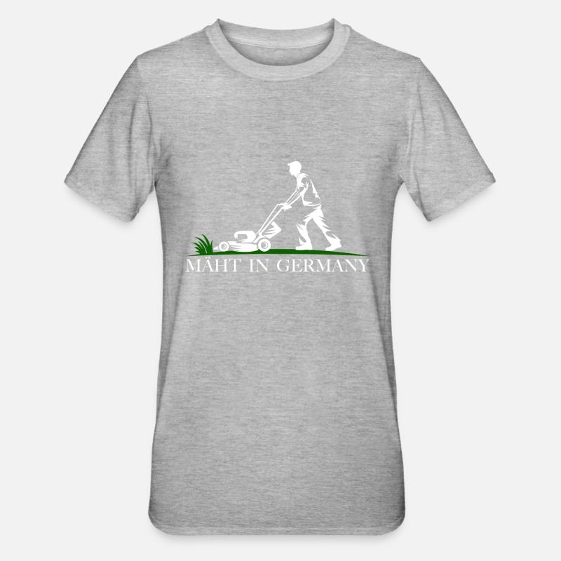 Mäht in Germany - Unisex Polycotton T-Shirt - Grau meliert