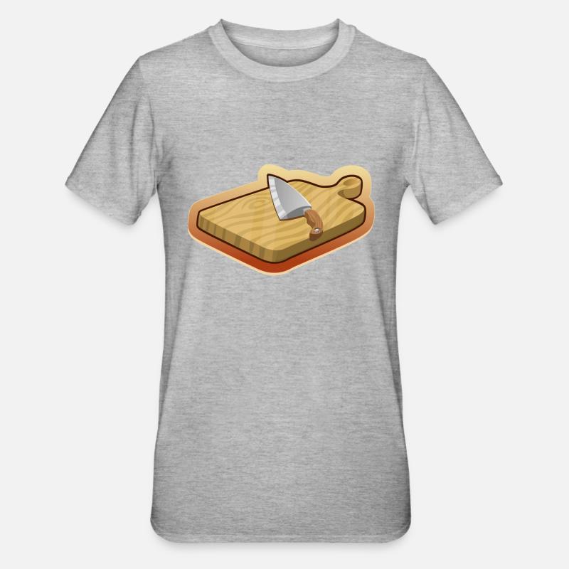 Planche à découper - T-shirt polycoton Unisexe - gris chiné