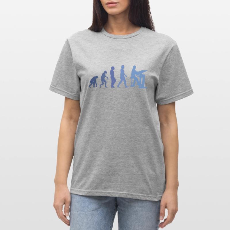 Draughtsman Evolution Client Architect Construction Manager Unisex Polycotton T-Shirt