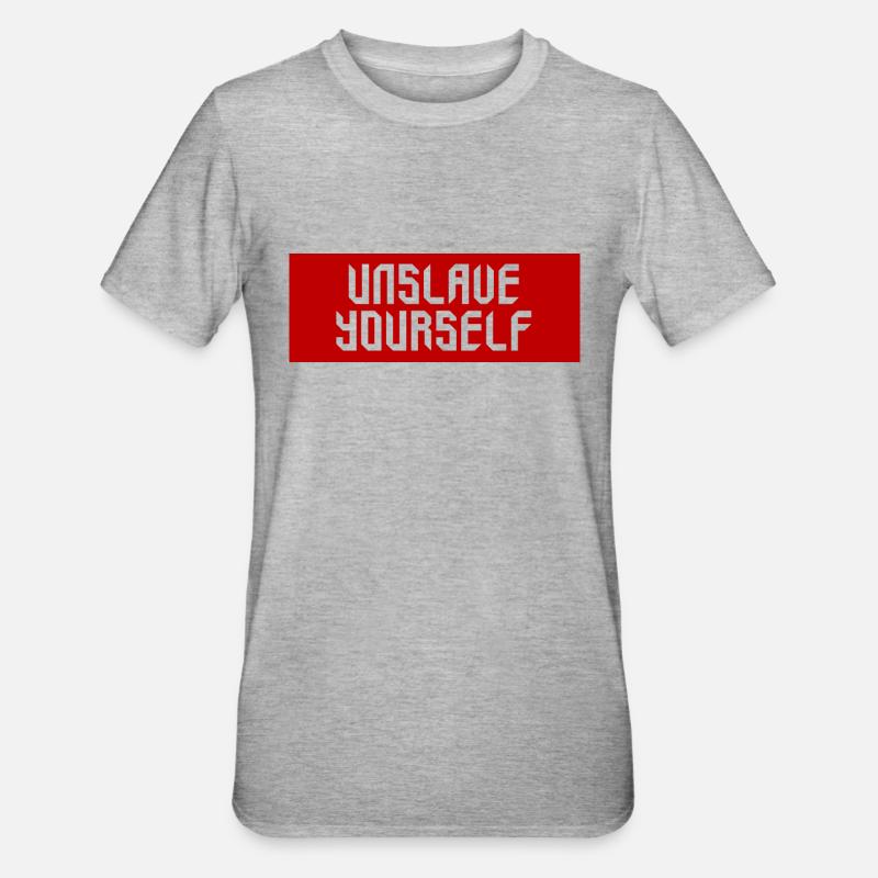 vous asservir - T-shirt polycoton Unisexe - gris chiné
