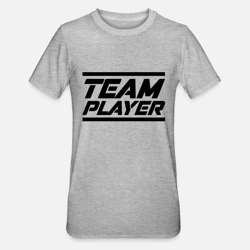 d’équipe - T-shirt polycoton Unisexe - gris chiné