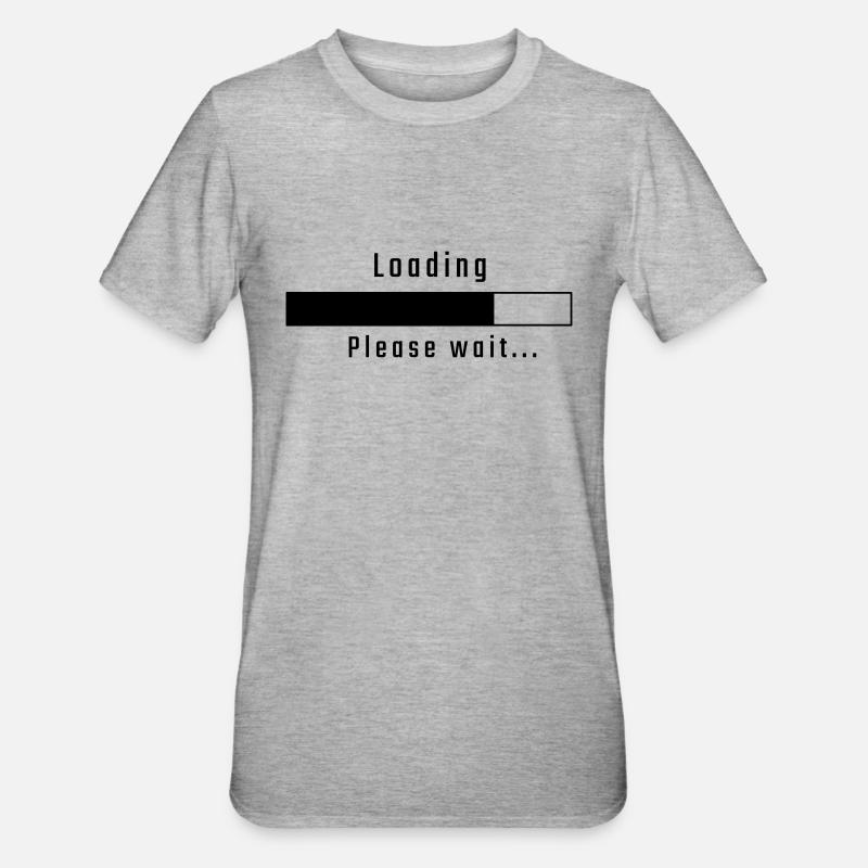 Loading - please wait - Unisex Polycotton T-Shirt - heather grey