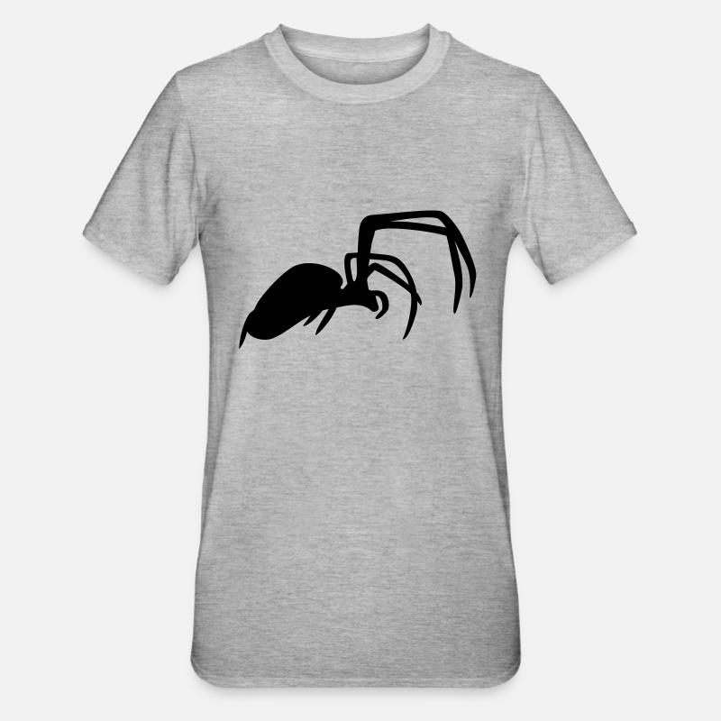 spider - T-shirt polycoton Unisexe - gris chiné