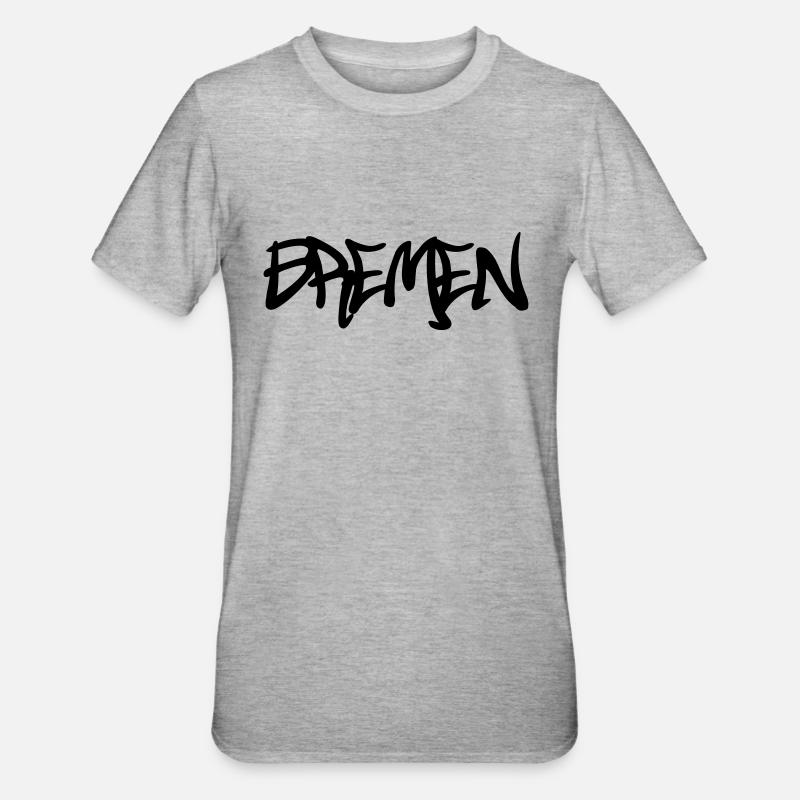 Brême Graffiti - T-shirt polycoton Unisexe - gris chiné