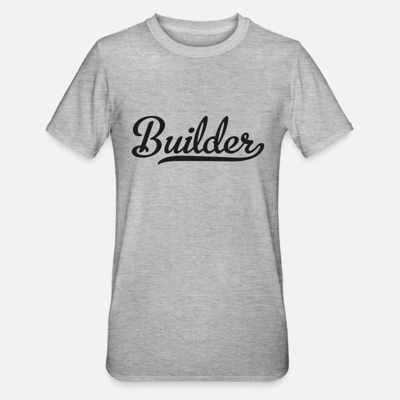 Constructeur - T-shirt polycoton Unisexe - gris chiné