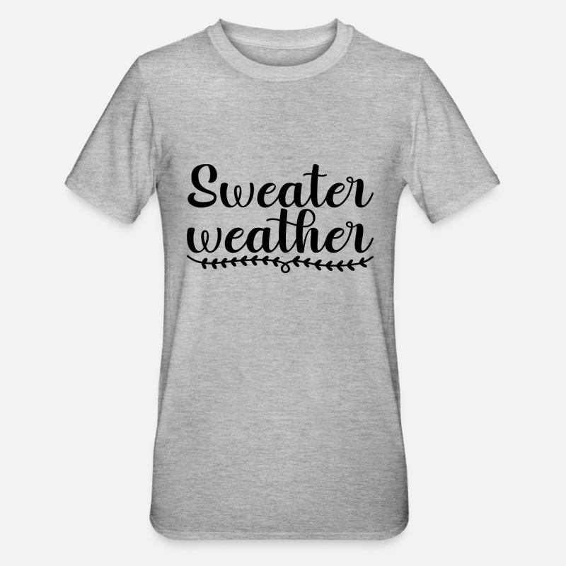 Météo des pulls - T-shirt polycoton Unisexe - gris chiné