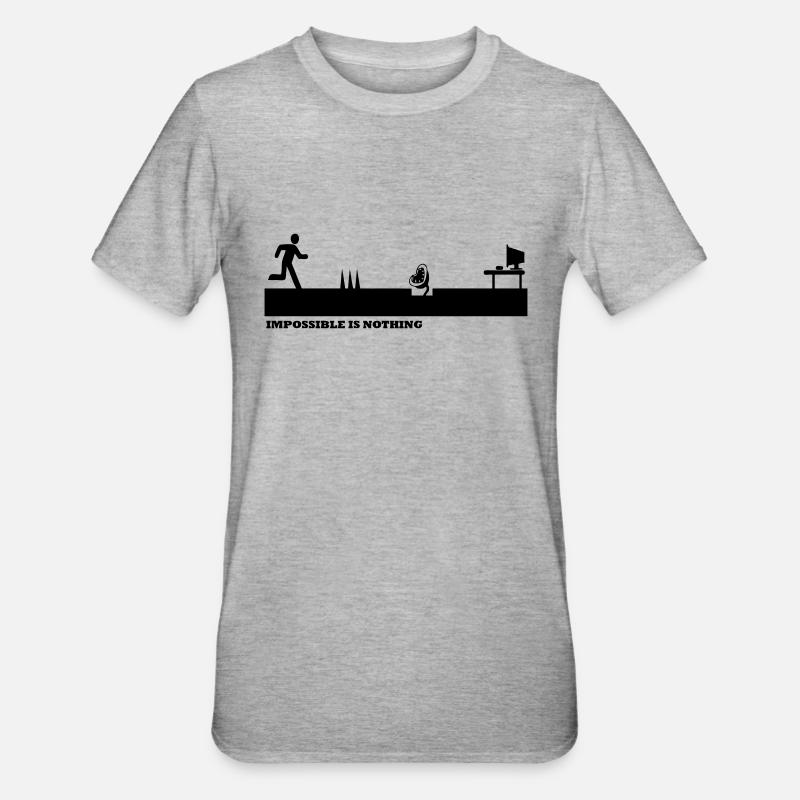 Impossible Is Nothing - T-shirt polycoton Unisexe - gris chiné