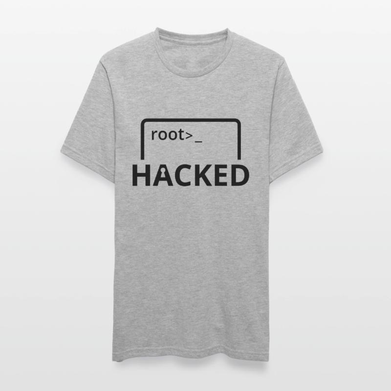 Hacked Hacker programmeur informatique T-shirt polycoton Unisexe
