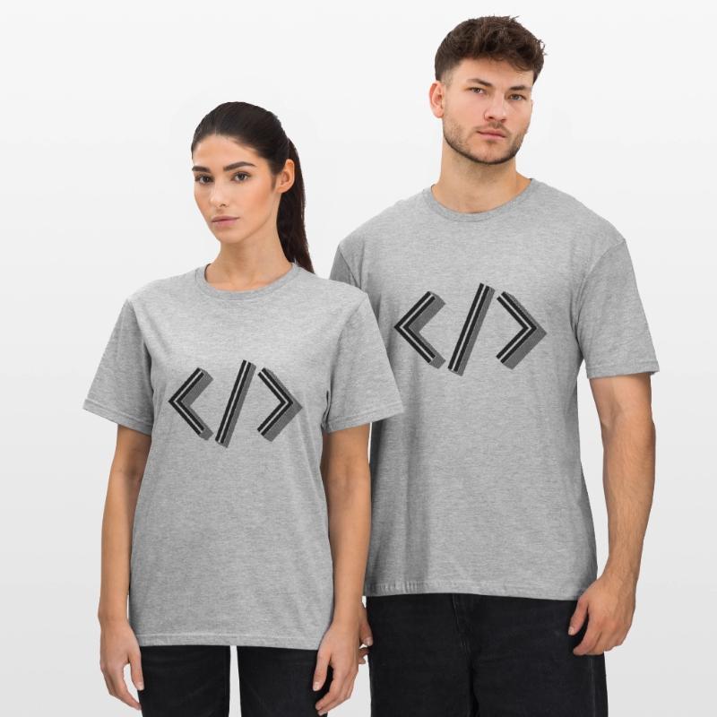 Retro Bracket's - Full Stack Developer HTML XML Unisex Polycotton T-Shirt