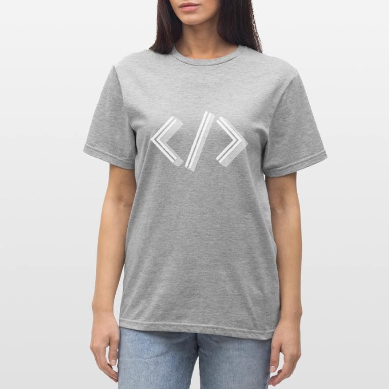 Retro Bracket’s - Full Stack Developer HTML XML T-shirt polycoton Unisexe