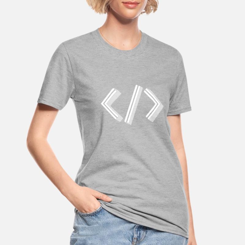 Retro Bracket’s - Full Stack Developer HTML XML T-shirt polycoton Unisexe
