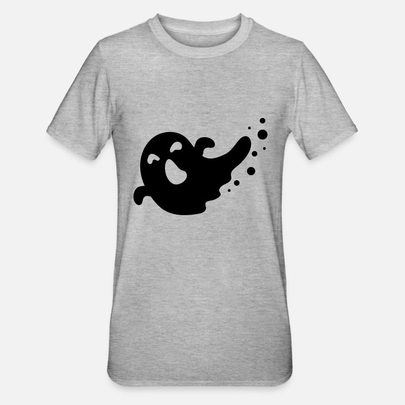 (D00228) - T-shirt polycoton Unisexe - gris chiné