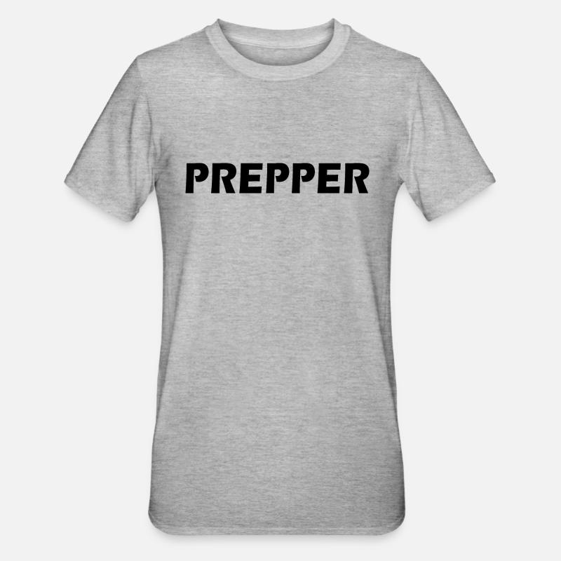 Prepper - T-shirt polycoton Unisexe - gris chiné