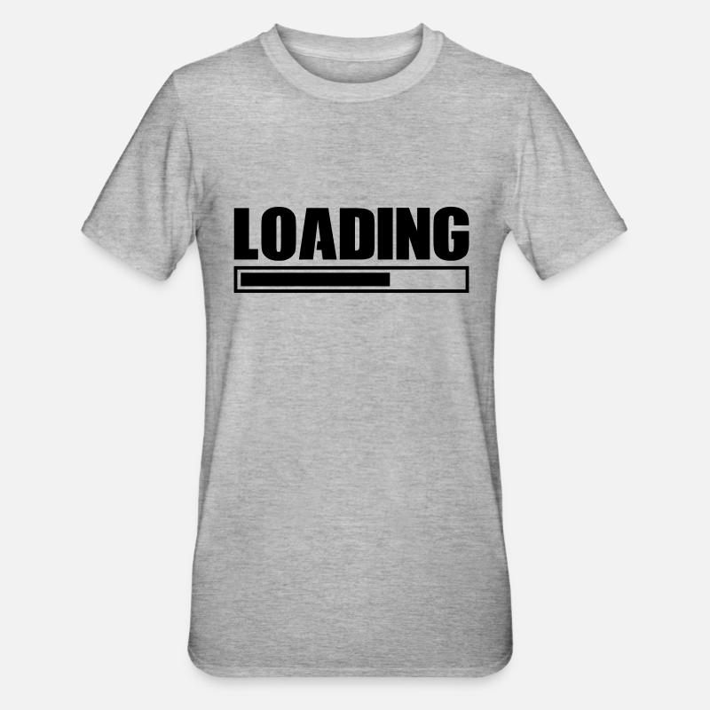loading - Unisex Polycotton T-Shirt - Grau meliert