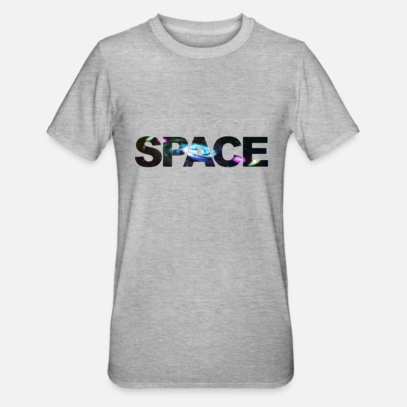 Contour de l’espace - T-shirt polycoton Unisexe - gris chiné