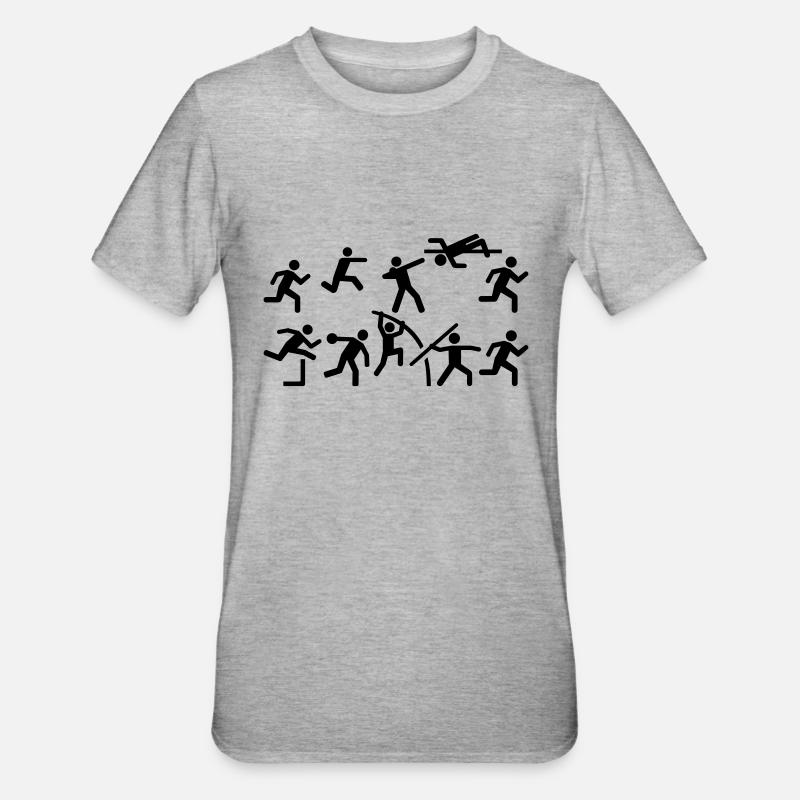 Decathlon - T-shirt polycoton Unisexe - gris chiné