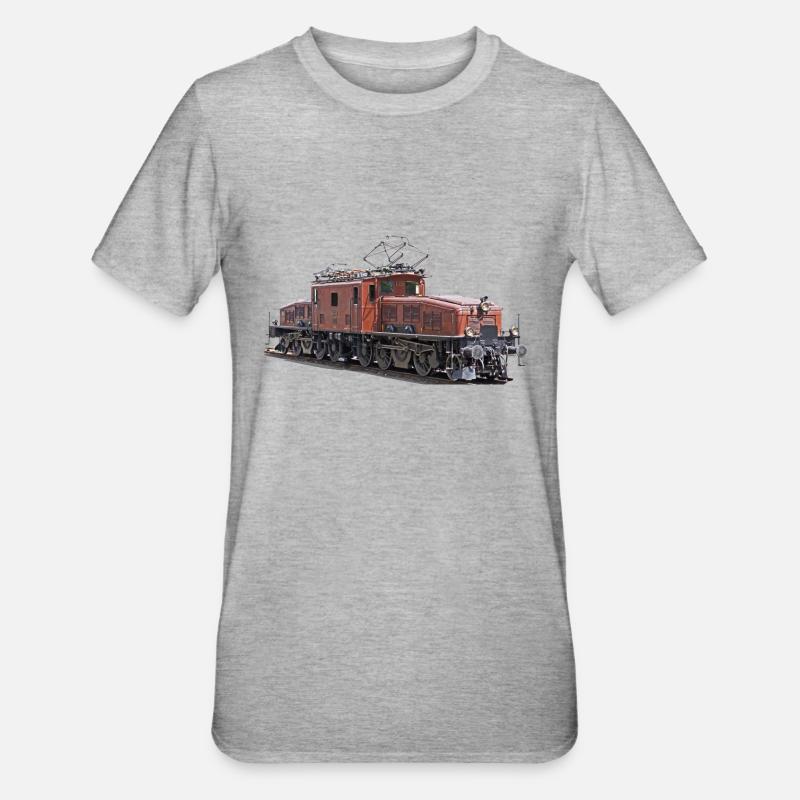 Crocodile CFF CE6 / 8 - T-shirt polycoton Unisexe - gris chiné