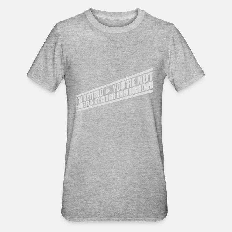 have fun at work - Unisex Polycotton T-Shirt - Grau meliert