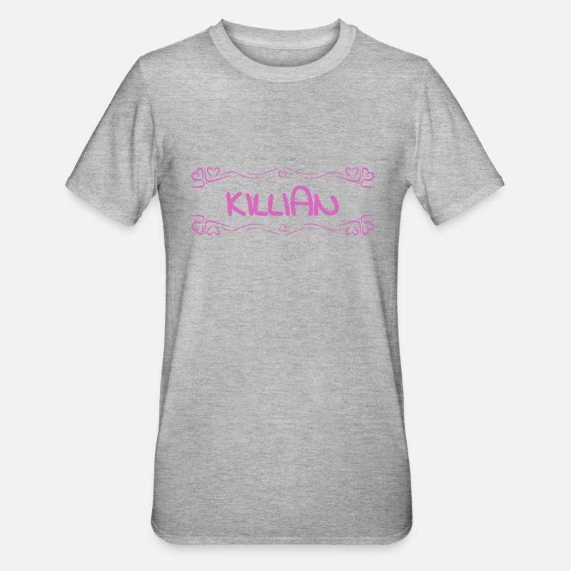 Name Killian - Unisex Polycotton T-Shirt - Grau meliert