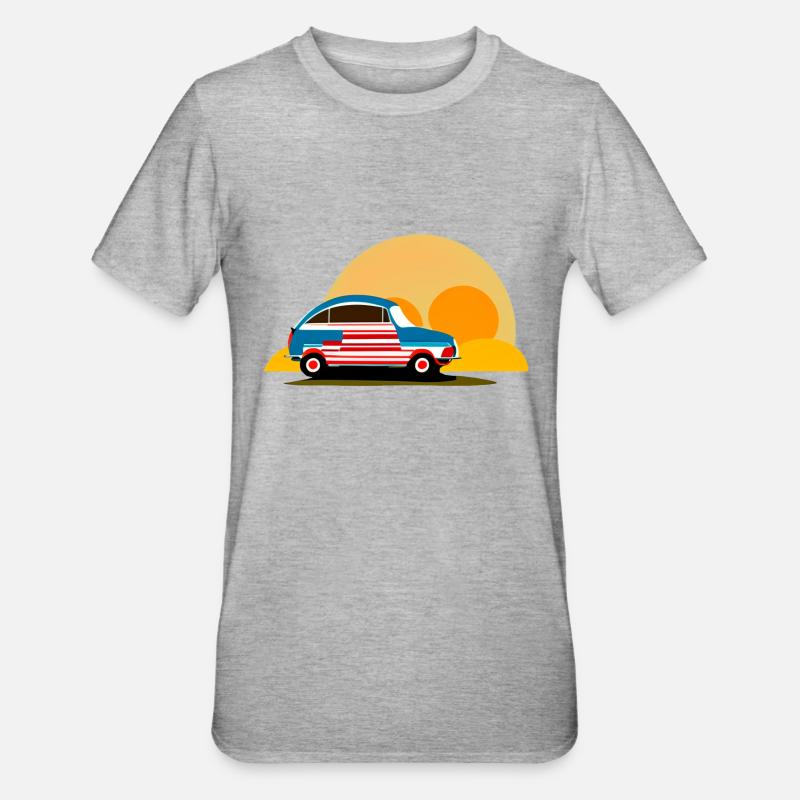into the sunset - Unisex Polycotton T-Shirt - heather grey