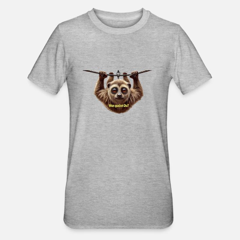 Qu’est-ce que vous regardez - T-shirt polycoton Unisexe - gris chiné