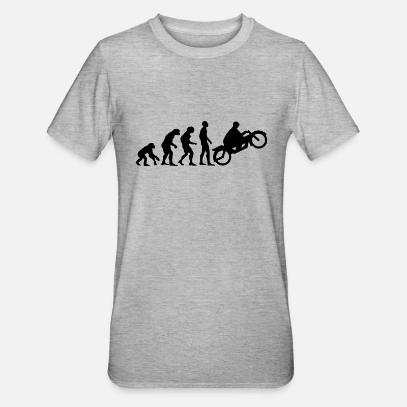 évolution du moteur 2 - T-shirt polycoton Unisexe - gris chiné