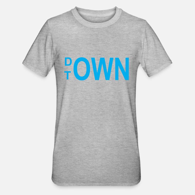 Downtown - T-shirt polycoton Unisexe - gris chiné