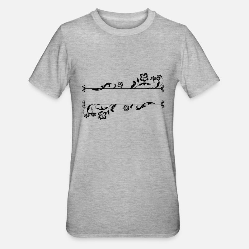 Namen oder Zahlen - Unisex Polycotton T-Shirt - Grau meliert