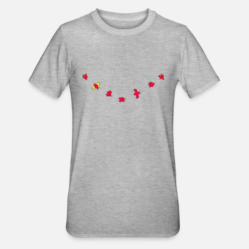 Birdies - Unisex Polycotton T-Shirt - Grau meliert